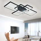 Semi-Flush LED Ceiling Light Stacked Rectangles