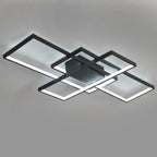 Semi-Flush LED Ceiling Light Stacked Rectangles