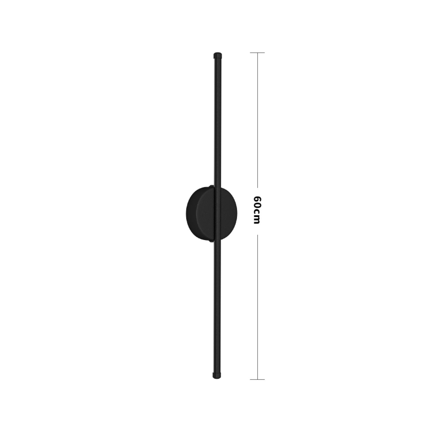 Minimalistic Black Bright White LED Wall Light 10W