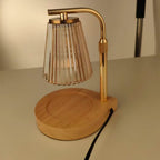 Candle/Wax Melt Warmer Lamp with Glass Shade