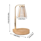 Candle/Wax Melt Warmer Lamp with Glass Shade