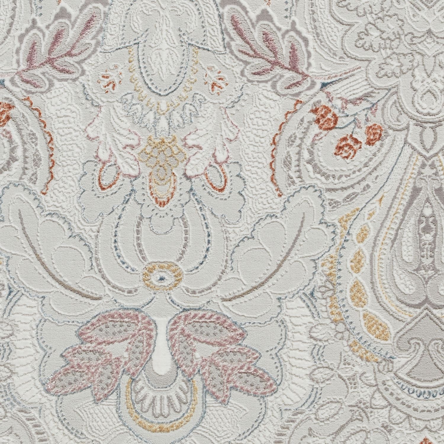 Laurence Llewelyn-Bowen Damask Pearl Rug