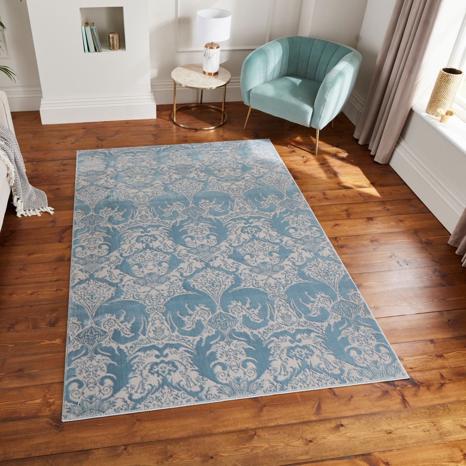 Laurence Llewelyn-Bowen Imperial Blue Rug