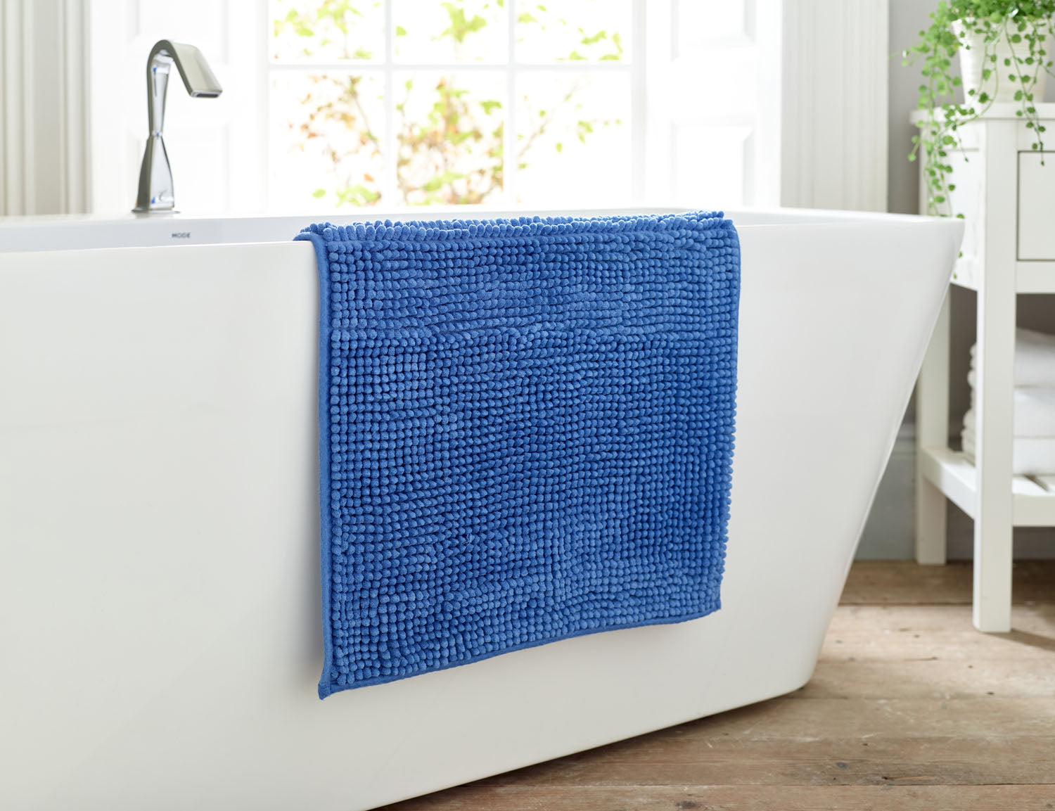 Lobster Creek Royal Blue Kaleidoscope Noodle Bath Mat