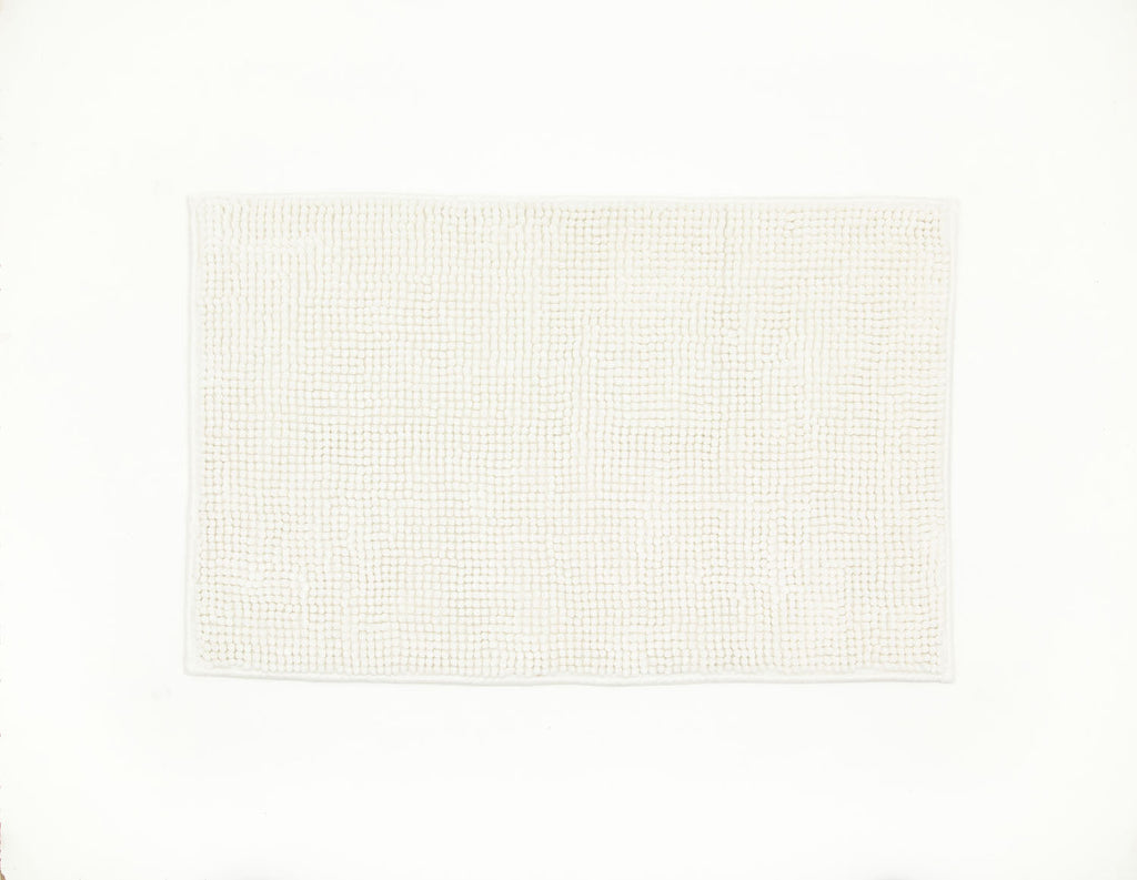 Lobster Creek Kaleidoscope White Noodle Bath Mat