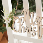 Wooden Merry Christmas Chair Decorations