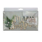 Wooden Merry Christmas Chair Decorations