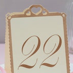 Love Struck - Table Numbers - Ivory / Gold 13-24