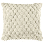 Lush Cream Faux Fur Cushion Cover (Pair)