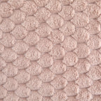 Lush Blush Pink Fluffy Faux Fur Throw Blanket