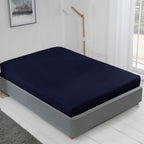 Lyla Navy Blue Fitted Sheet