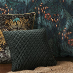 Laurence Llewelyn-Bowen Amory Bottle Green Cushion (43cm x 43cm)