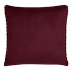 Laurence Llewelyn-Bowen Amory Wine Velvet Cushion (43cm x 43cm)