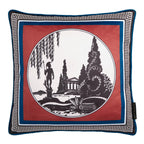 Laurence Llewelyn-Bowen Velvet Arcadia Reversible Red Cushion (43cm x 43cm)