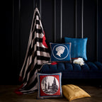 Laurence Llewelyn-Bowen Velvet Arcadia Reversible Red Cushion (43cm x 43cm)