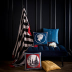 Laurence Llewelyn-Bowen Goddess Teal Reversible Cushion (43cm x 43cm)