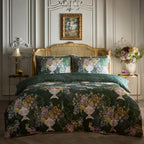 Laurence Llewelyn-Bowen Tuscan Holiday Green Cotton Sateen Duvet Set