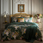 Laurence Llewelyn-Bowen Tuscan Holiday Green Cotton Sateen Duvet Set