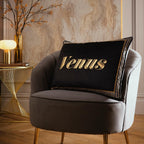 Laurence Llewelyn-Bowen Velvet Venus Signature Black Cushion (40cm x 60cm)