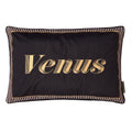 Laurence Llewelyn-Bowen Velvet Venus Signature Black Cushion (40cm x 60cm)