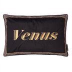 Laurence Llewelyn-Bowen Velvet Venus Signature Black Cushion (40cm x 60cm)