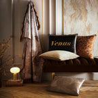Laurence Llewelyn-Bowen Velvet Venus Signature Black Cushion (40cm x 60cm)