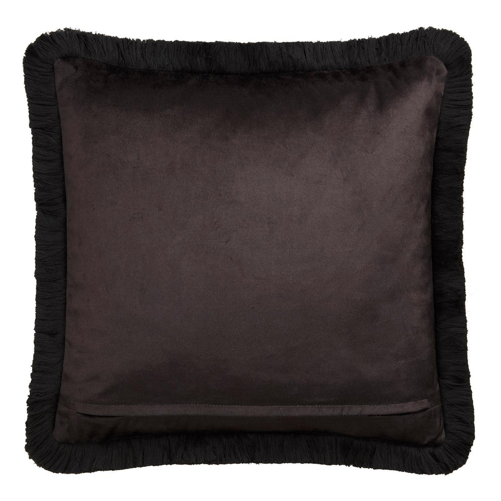 Laurence Llewelyn-Bowen Velvet Vista Monochrome Cushion (43cm x 43cm)