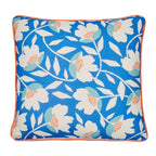 Luna Duck Egg Reversible Floral Outdoor Cushion (43cm x 43cm)