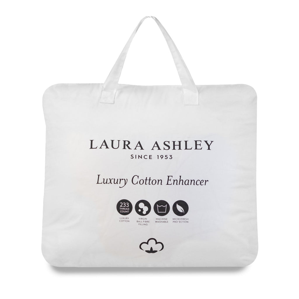 Laura Ashley Luxury Cotton Enhancer Mattress Topper