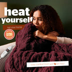 Silentnight Luxury Super Cosy Berry Heated Throw