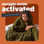 Silentnight Luxury Super Cosy Green Heated Throw