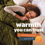 Silentnight Luxury Super Cosy Green Heated Throw