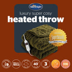 Silentnight Luxury Super Cosy Green Heated Throw