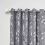 Brushed Silver Marble Extendable Curtain Pole
