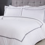 Mayfair Graphite Embroidered Duvet Set