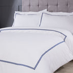 Mayfair Navy Embroidered Duvet Set