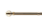 Antique Brass Metal Sliced Extendable Curtain Pole
