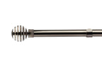 Black Silk Metal Sliced Extendable Curtain Pole