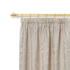 Sliced Metal Extendable Matt Gold Curtain Pole with Rings