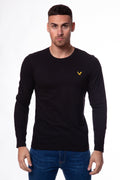 Twisted Soul Bird Embroidered Long Sleeve T-Shirt