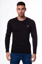 Twisted Soul Bird Embroidered Long Sleeve T-Shirt