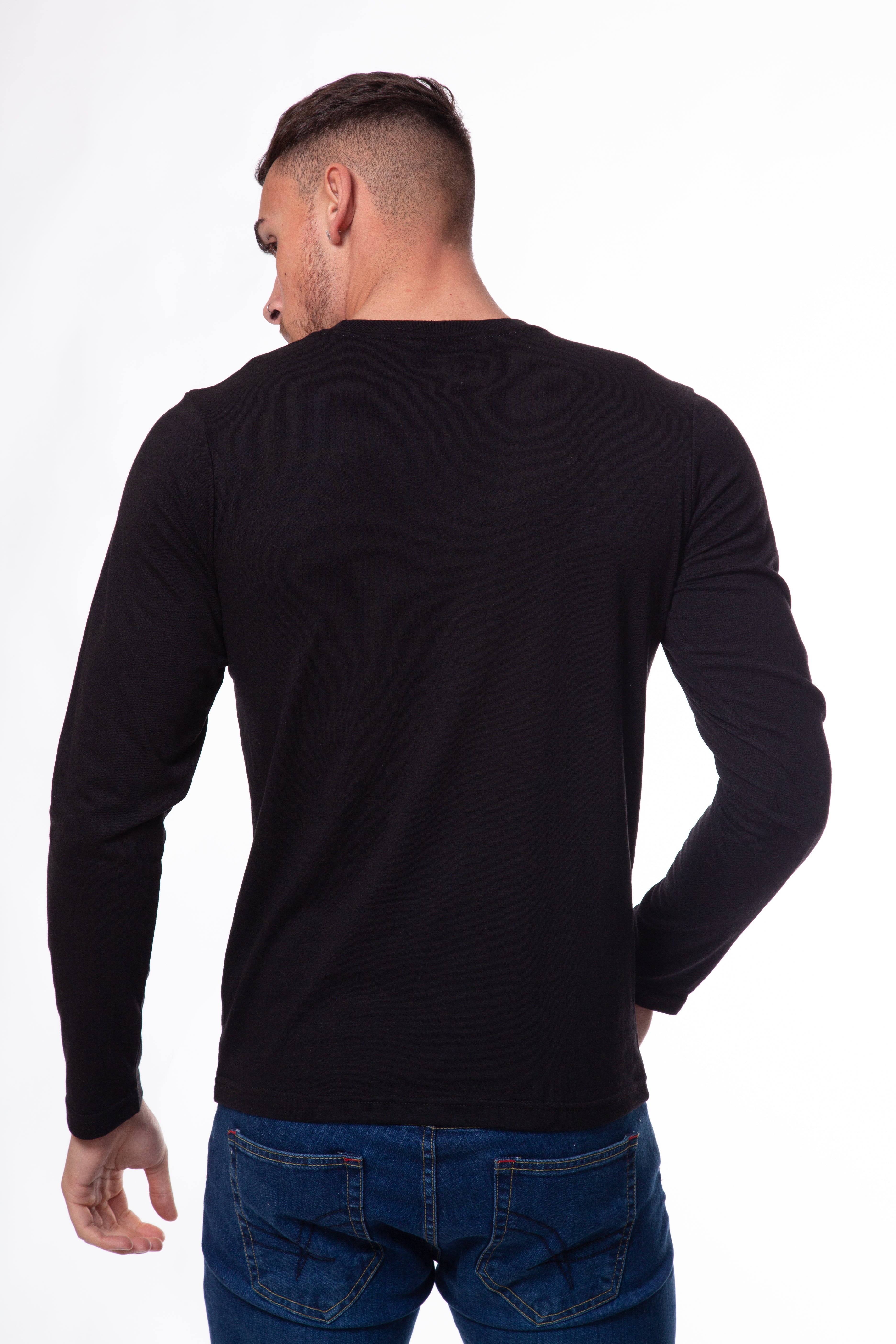 Twisted Soul Bird Embroidered Long Sleeve T-Shirt