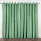 Midnight Green Velvet Blackout Eyelet Curtains