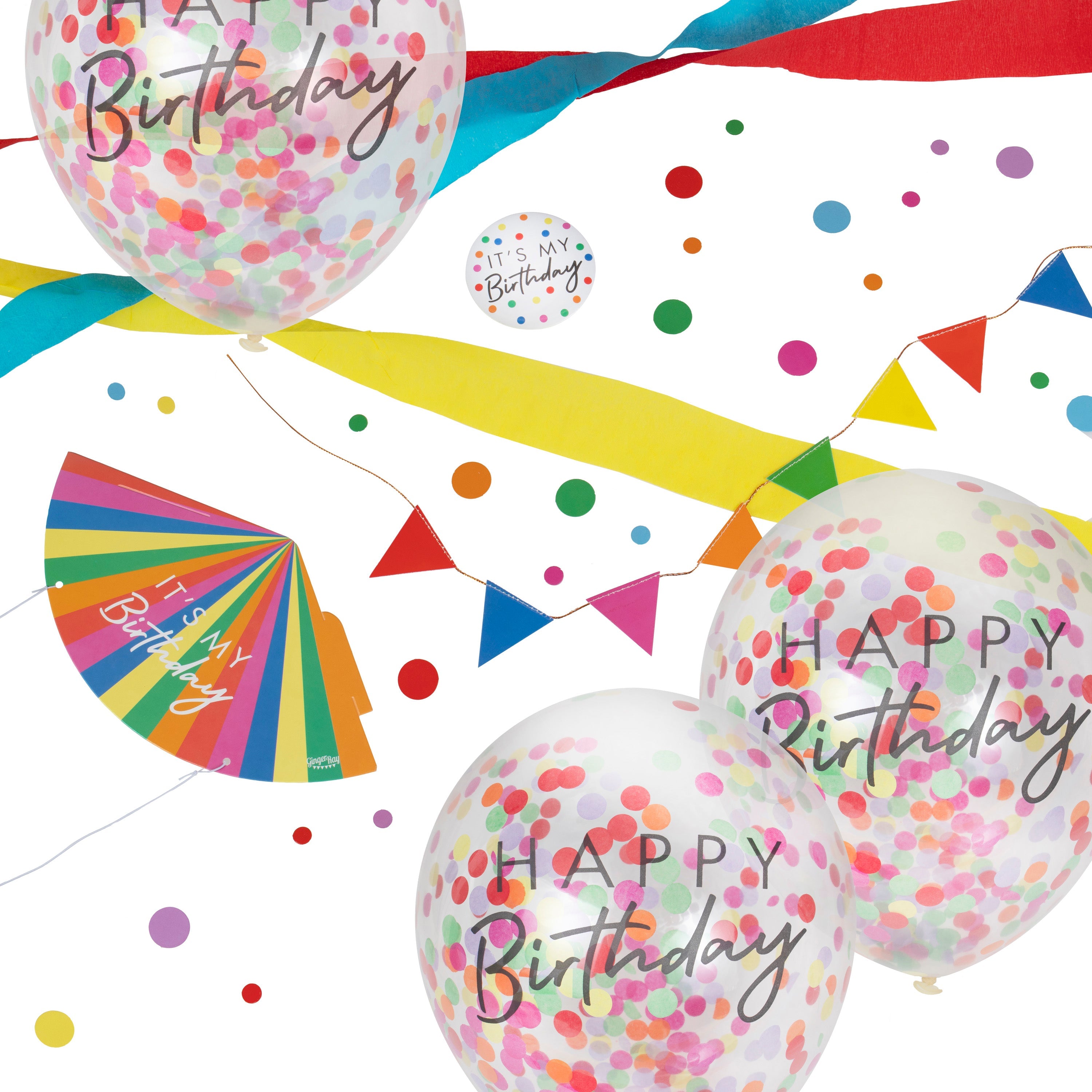 Happy Birthday Work Desk Party Kit