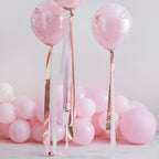 Rose Gold and Pink Streamer Balloon Tails