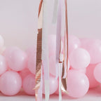 Rose Gold and Pink Streamer Balloon Tails- 5 Inner Pack