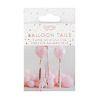 Rose Gold and Pink Streamer Balloon Tails