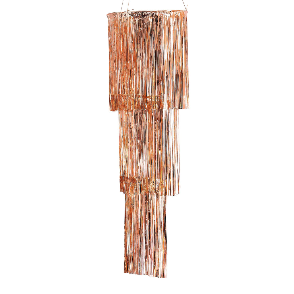 Rose Gold Fringe Chandelier- 5 Inner Pack