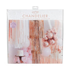 Rose Gold Fringe Chandelier