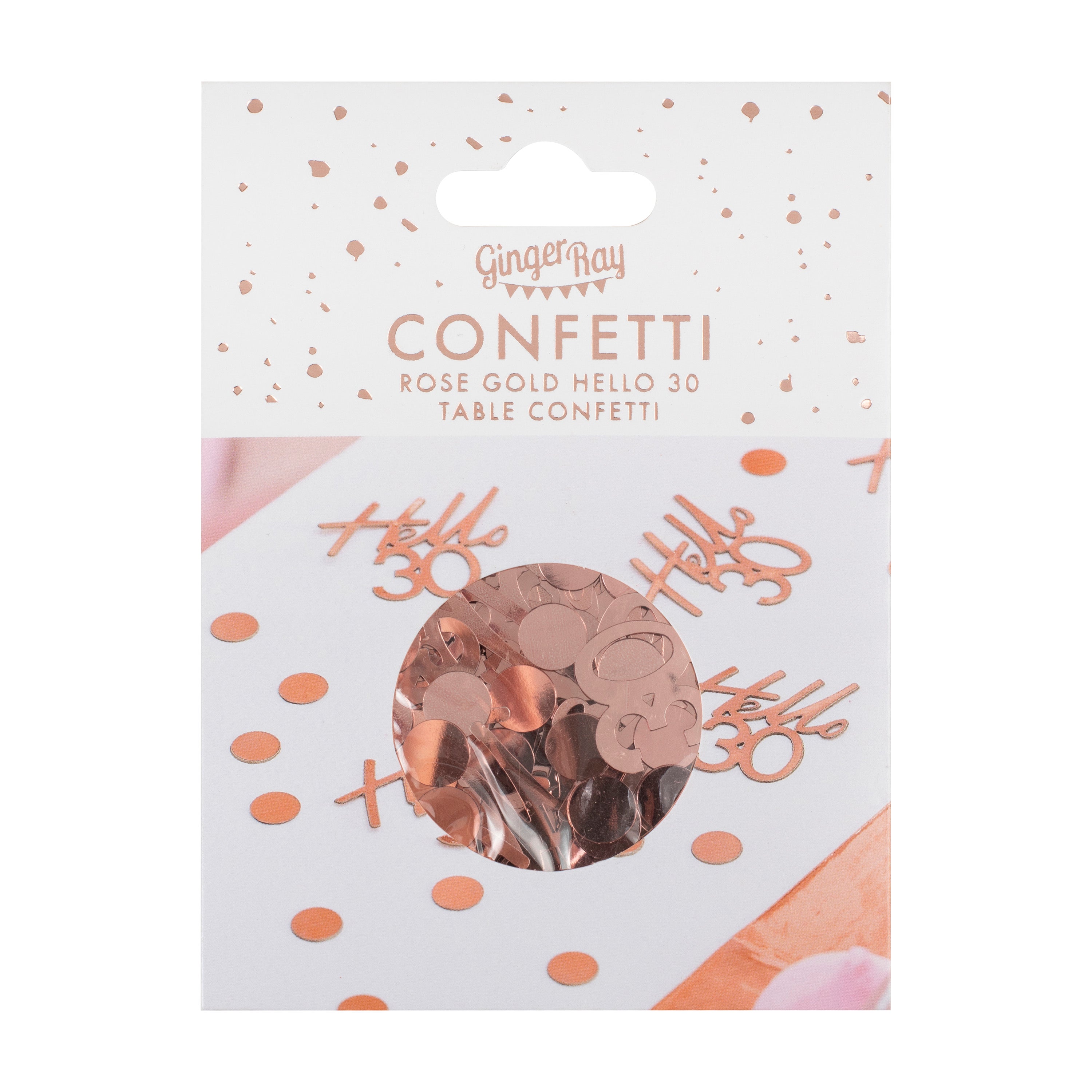 30th Rose Gold Birthday Confetti- 5 Inner Pack